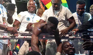 Ghanaian boxer Alfred Lamptey  fought against Tanzania boxer Iddi Kayumba