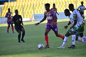 Enoch Esubonteng in action for Hearts
