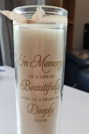 the memorial candle