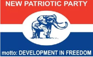 The New Patriotic Party(NPP) flag