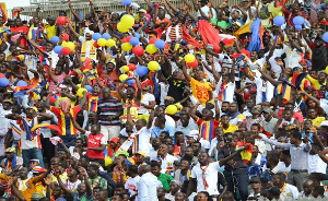 Accra Hearts of Oak fans at the stadium