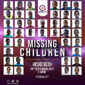 Part two of the 'Missing Children' documentary premieres on Atinka TV on Sep. 18