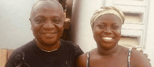 Nana Ama with the late Nana Ampadu