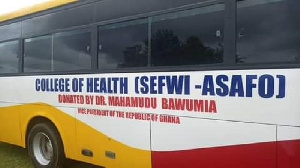 One of the buses donated by Bawumia