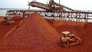 File photo of a bauxite mine