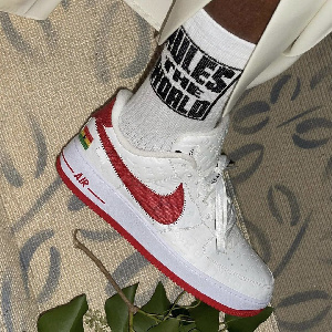 Virgil Abloh wore a version of his unreleased Luis Vuitton and Off-White Air Force One sneaker