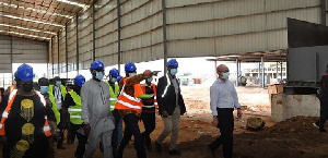 A ministerial tour of a 1D1F project site
