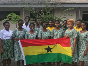 The team from Aburi Girls’ Senior High School