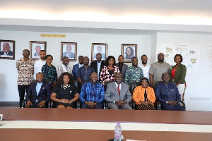 GIFEC officials in a group photo with a delegation from the Gambian
