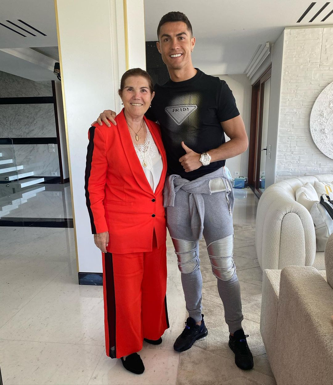 Cristiano Ronaldo has declared his mum is banned from watching him play in big games due to her nerves