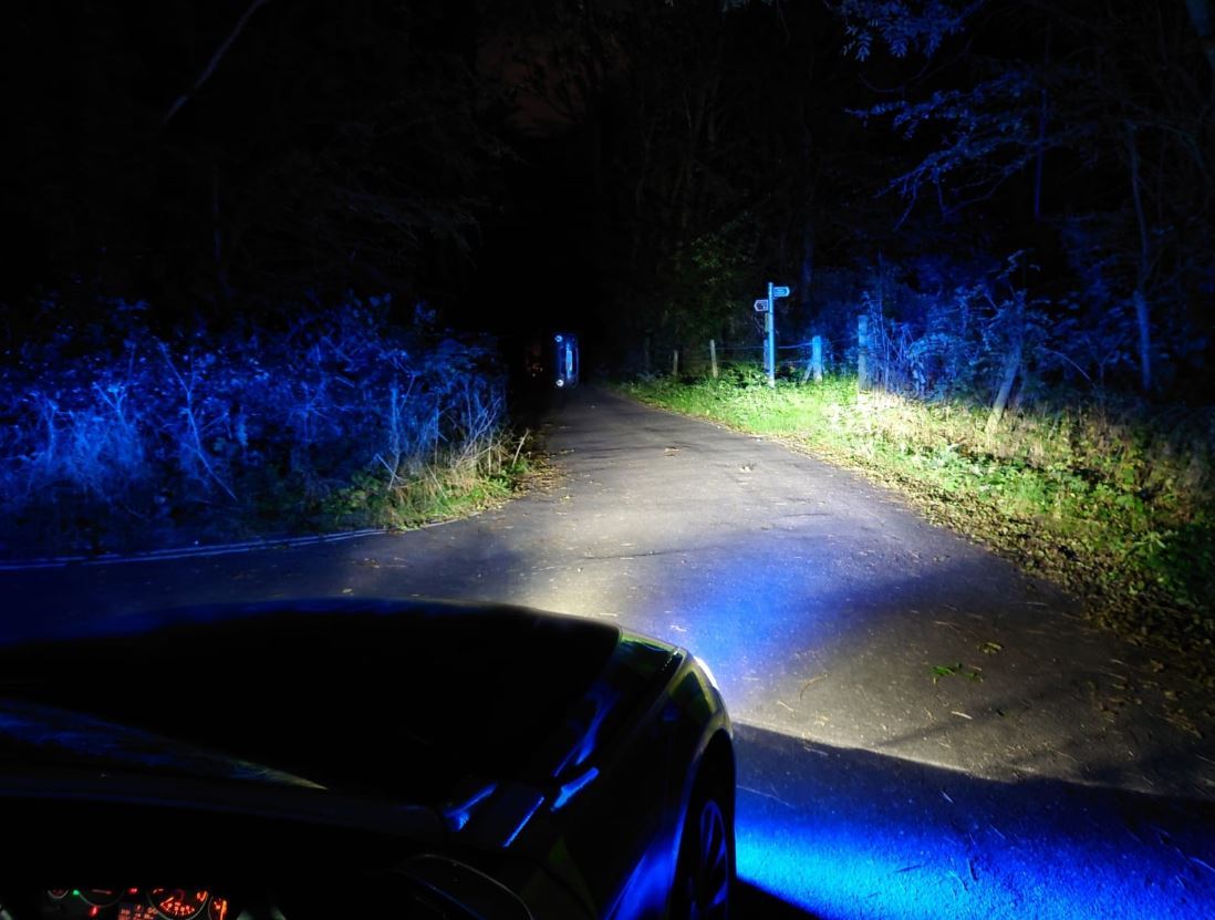 The couple had parked up on a secluded country road