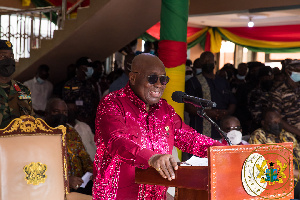 President Nana Akufo-Addo was speaking in Cape Coast during a tour