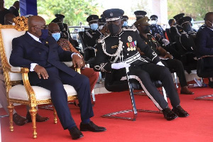President Akufo-Addo with Acting IGP Akuffo Dampare