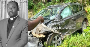 Rev. Musa Yahaya was involved in an accident on the Koforidua to Mamfe highway
