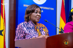 Cecilia Abena Dapaah, the Minister of Sanitation and Water Resources and Acting Gender Minister