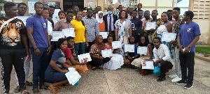 The beneficiaries in a group photo