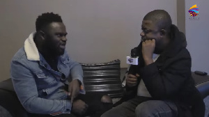 Kofi Nyarko (left) spoke to SVTV's DJ Nyaami