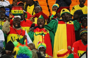 Some supporters of the Black Stars