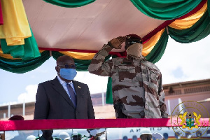 President Akufo-Addo with Guinea coup leader Mamady Doumbouya