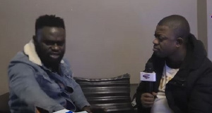 UK based Ghanaian Gospel artiste, Kofi Nyarko during an interview with SVTV