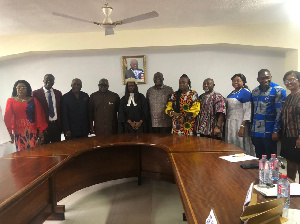 The board members with her ladyship Justice OIivia Obeng Owusu