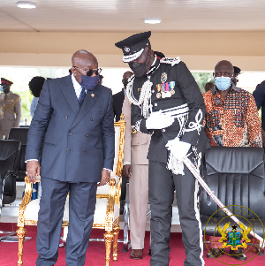 President Akufo-Addo and Inspector General of Police,  George Akuffo Dampare