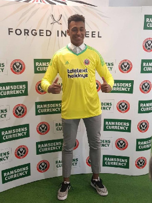 Sheffield United’s goalkeeper Jordan Yamoah Amissah