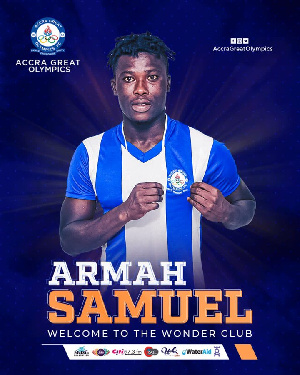 Samuel Armah has joined Accra Great Olympics on loan
