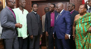 President Akufo-Addo with members of the Peace Council [File photo]