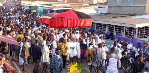 Hundreds of people participated in the 2021 Odwira festival