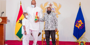 President Nana Addo Dankwa Akufo-Addo with Henry Quartey