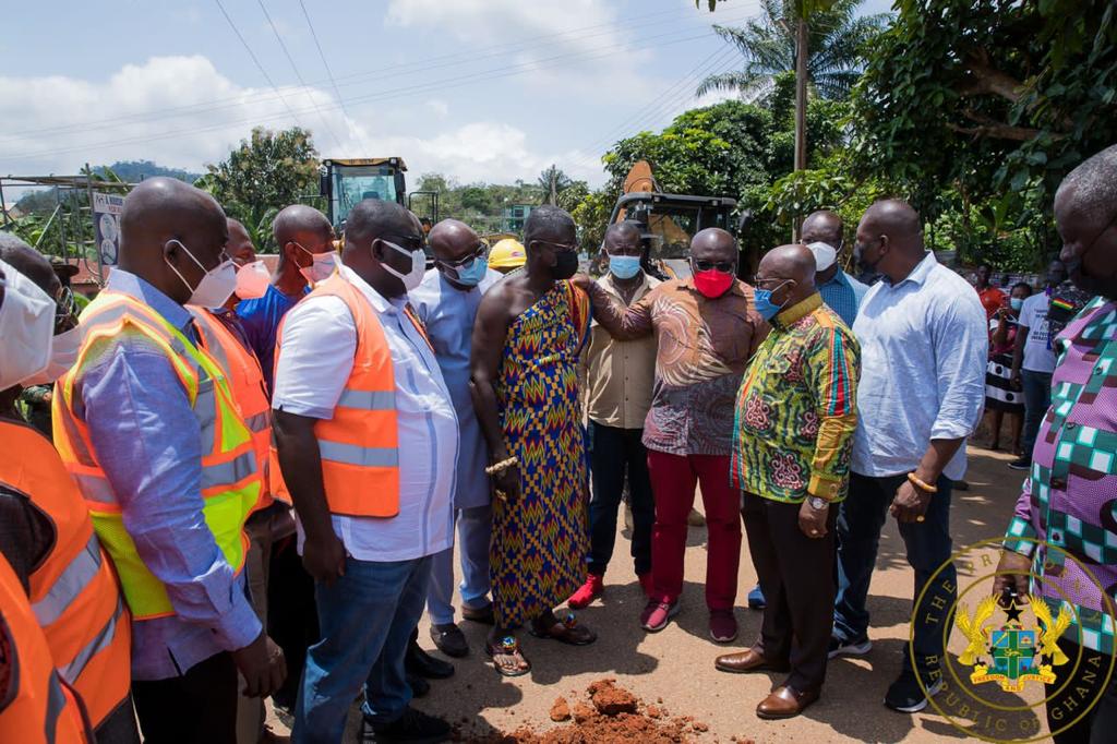 Akufo-Addo inspects €4m Atibie hospital project; $77m Mpraeso-Onyimso road
