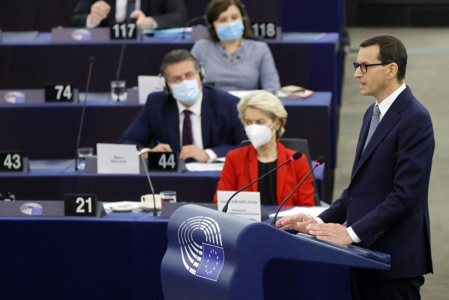 Leaders of EU, Poland clash in debate over divisive constitutional ruling