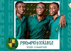 Prempeh College won the 2021 NSMQ competition