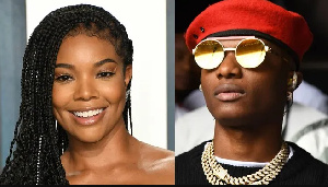Nigerian singer, Wizkid and Hollywood actress,Gabrielle Union