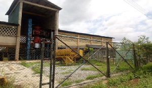 The abandoned gari factory at Asueyi