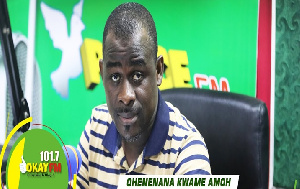 Ohenenana Kwame Amoh is in police grips