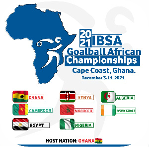 IBSA Goalball African Championship will be held in Ghana