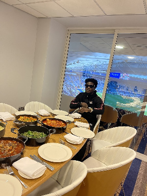 Kuami Eugene in the UK for Leicester and Watford match