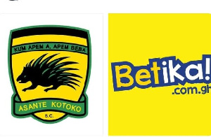 Logos of Kotoko and new sponsors, Betika