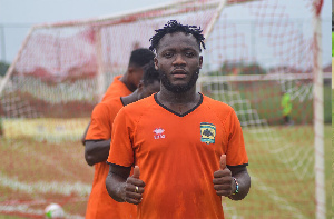 Emmanuel Sarkodie is an Asante Kotoko midfielder on loan at King Faisal