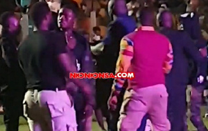 Some security officers in a heated fight at the GTCO concert