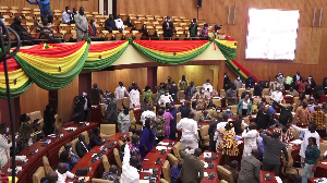 Parliament was erupted into chaos