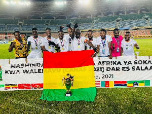 A photo of the Ghana Amputee team