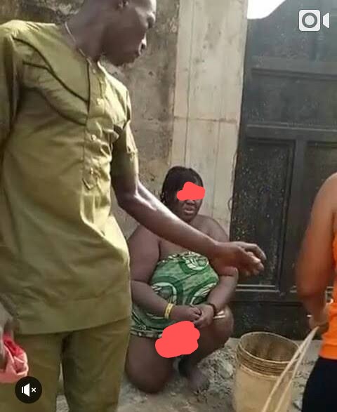 See What This Woman Was Caught Doing To Another Woman Who Cheated on Her Husband in Public (Photos)
