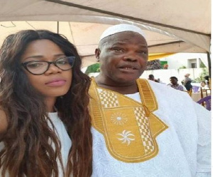 Singer Mzbel and her late father, Mr Amoah