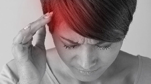 Some symptoms of migraine include severe headache and hallucinations