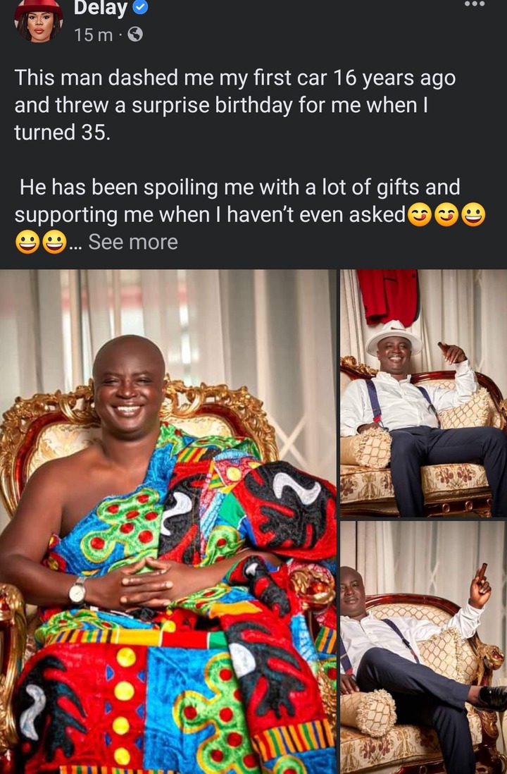 "This Man Has Been Spoiling Me For The Past 17 Years - Delay "Boldly" Reveals (Photos)