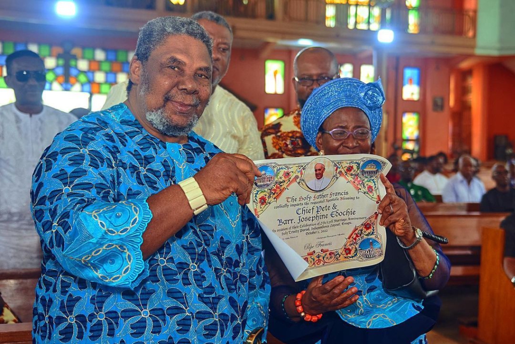 Pete Edochie and wife celebrate 53rd marriage anniversary