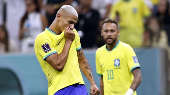 Richarlison esulta per il gol in Brasile-Serbia - Mondiali 2022 Image credit: Getty Images